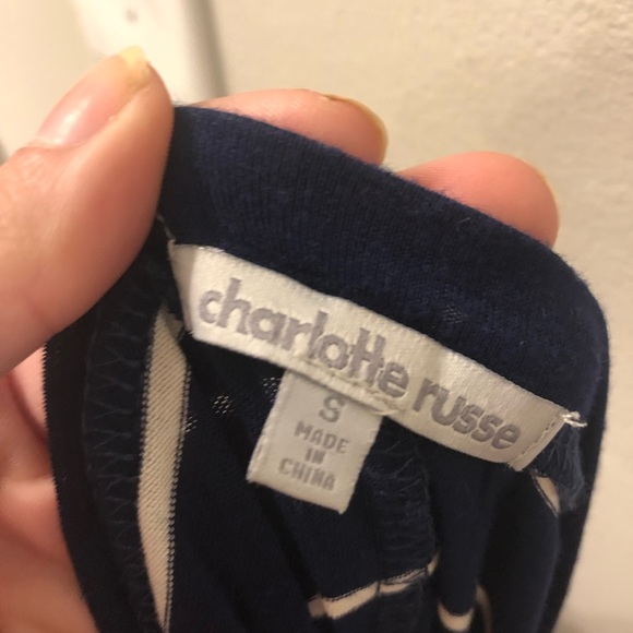 Charlotte Russe Stripped T Shirt Dress - Picture 5 of 5